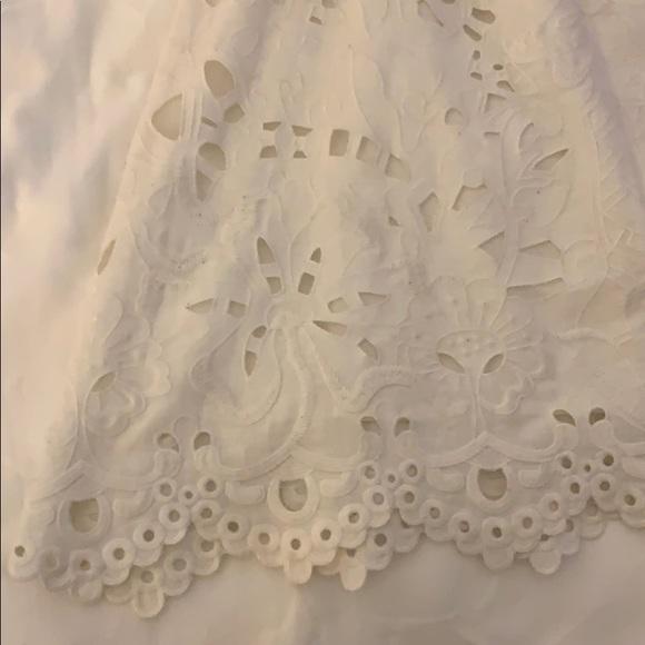 Theory scallop hem white eyelet skirt - Picture 4 of 5